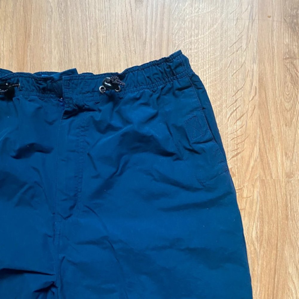 Vintage Navy Blue Cargo Pants Trousers with Toggle Detail